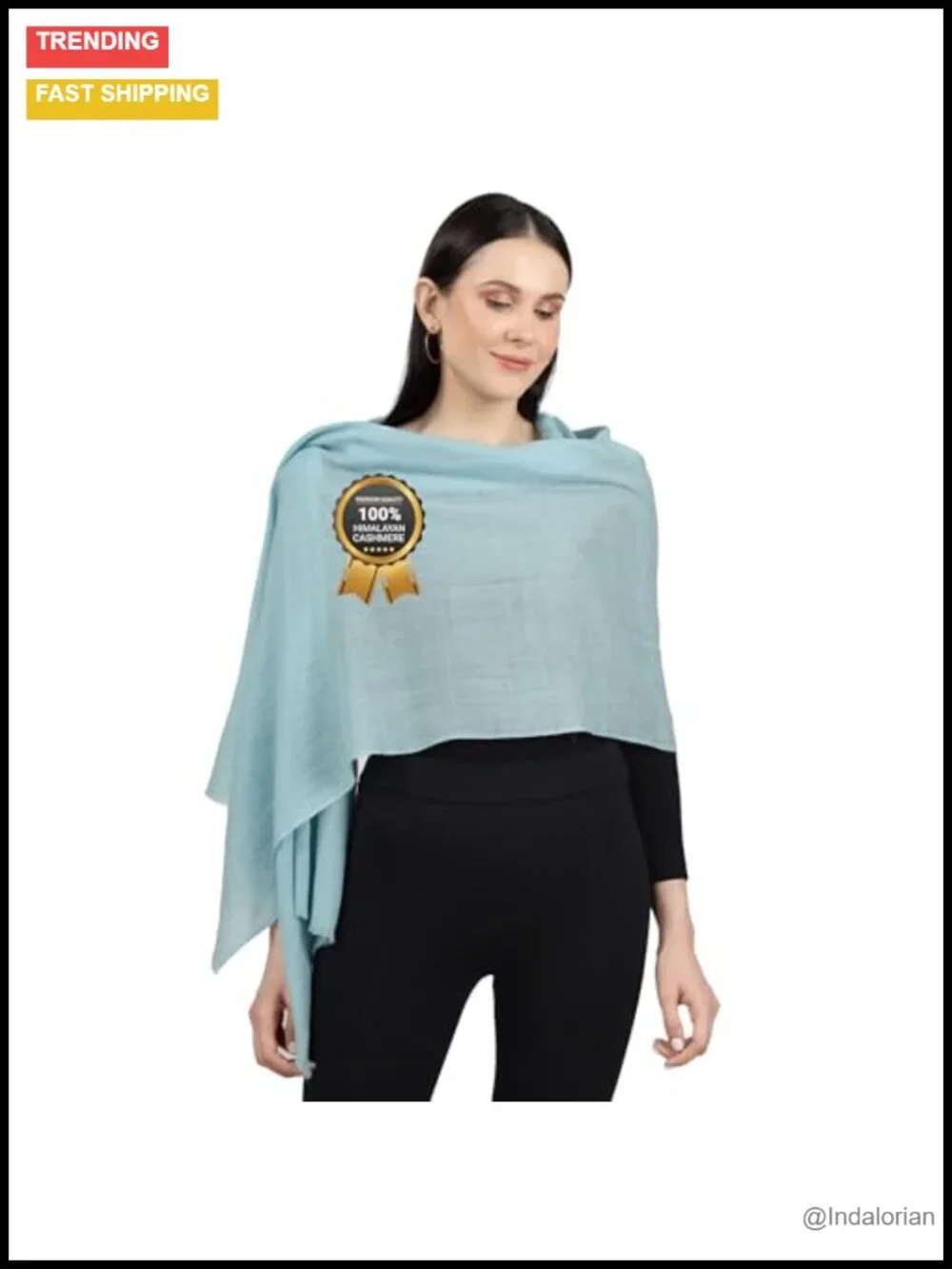 100% Himalayan Cashmere Wrap Scarf Lightweight Kashmiri Pashmina Shawl